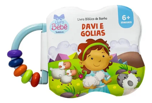 Livro Bíblico de Banho: Davi e Golias - Ribeiro, Ana Cristina de Mattos - Sbn