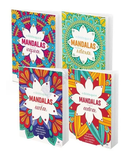 Livros Para Colorir Mandalas Arteterapia Kit Com 4 Adulto, De Ciranda. Editorial Ciranda Cultural, Capa Mole, Edição Especial Em Português, 2021