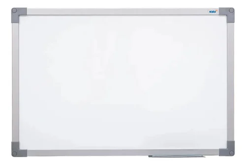 Lousa Quadro Branco 100x70 Soft Alumínio + 5 Caneta Apagador