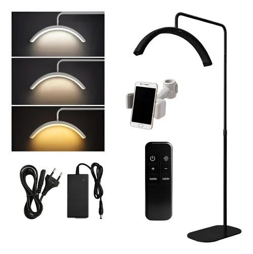 Luminária Meia Lua Pendente Led Profissional Regulagem