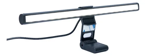 Luminária Monitor Light Bar Nvinet Led Usb 3 Modos De Luz Preto Branco 127/220v