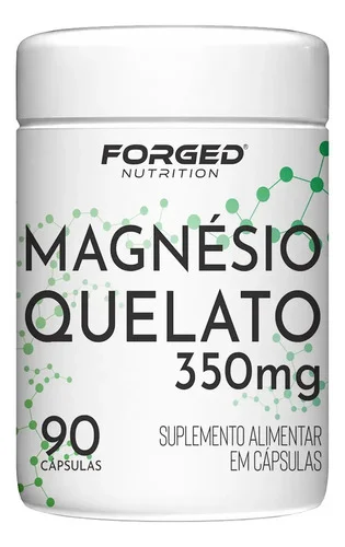 Magnésio Quelato 350mg 90 Cápsulas - Forged Nutrition Sabor Sem Sabor