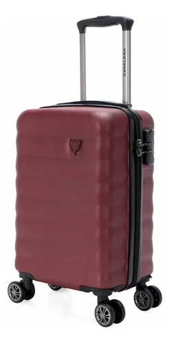 Mala De Bordo Cavalera 360° Reforçada Viagem Abs Anac Cor Vinho Lisa