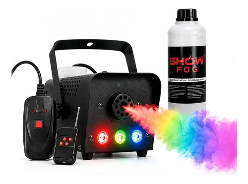 Maquina De Fumaça 700w Controle Dj Balada + Fluido De Fumaça