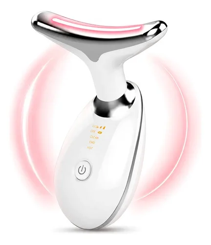 Massageador Facial Led Anti Rugas Lift Fototerapia 3 Cores 127/220v