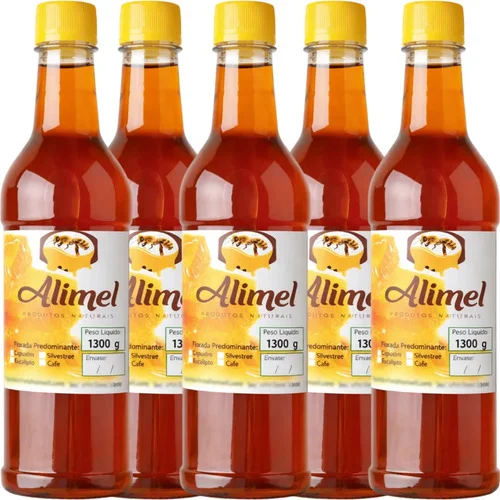 Mel Puro De Abelha - 100% Puro - (5 Litros) 6,5 Kg
