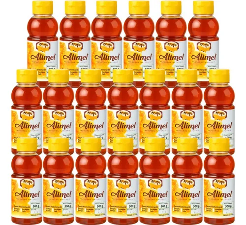 Mel Puro De Abelha / 20 Bisnaga De 500 Gramas E Promoção