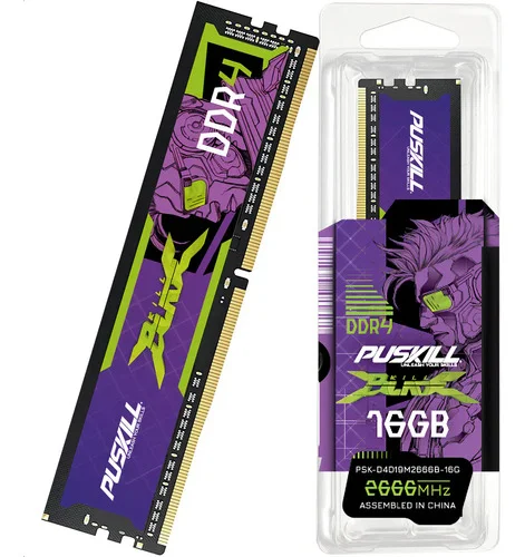 Memória Desktop Puskill Killblade Ddr4 16gb 2666mhz Cl19