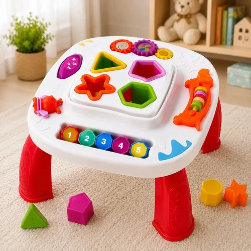 Mesinha Didática Infantil Educativa Sensorial Mesa Divertida
