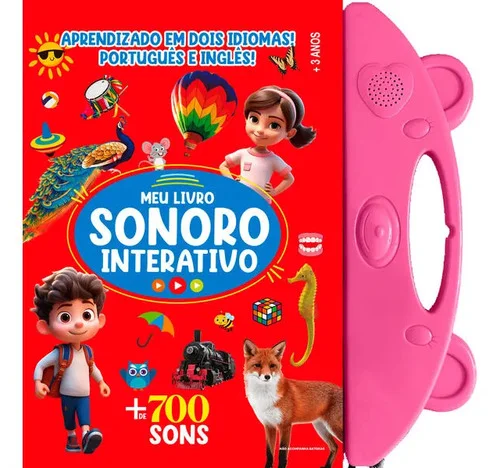 Meu Livro Sonoro Interativo - Português E Inglês - Rosa