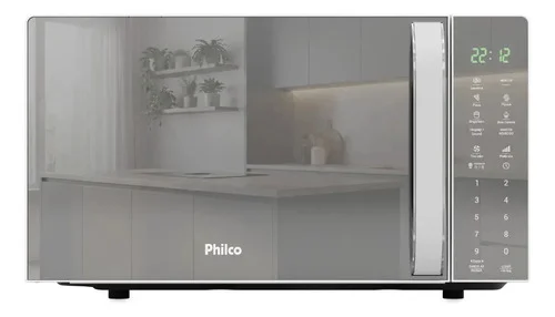 Micro-ondas Philco 20L 1100W Limpa Fácil Tira Odor PMO24E