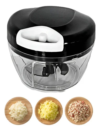 Mini Processador E Triturador De Alimentos Alho Cebola 500ml
