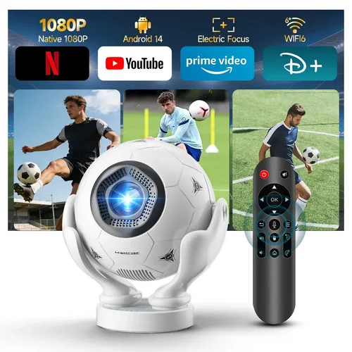 Mini Projetor Magcubic HY320F Smart Android 14 com Wi-Fi 6 e Bluetooth 5.4