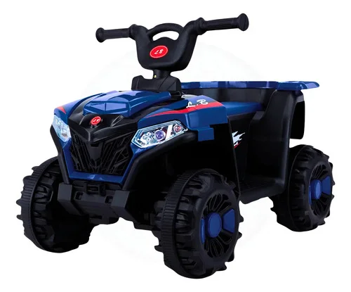 Mini Quadriciclo Elétrico Infantil Bateria 6v Luz E Música Azul 127/220v
