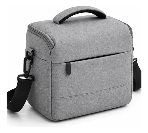 Mochila Case Câmera Dslr Profissional Transversal Sandora Cinza