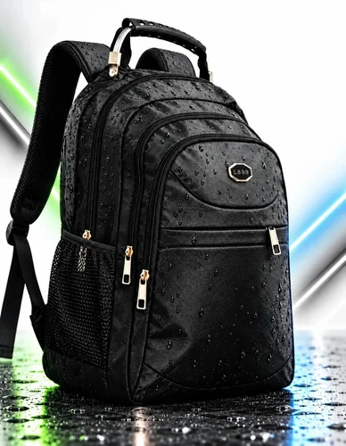 Mochila Feminina Reforçada Trabalho Impermeável Preto Liso