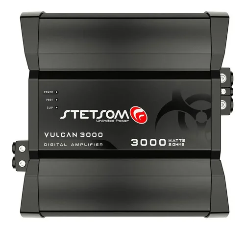 Módulo Amplificador Stetsom Vulcan 3000 Full Range de 3000W RMS e 2 Ohms
