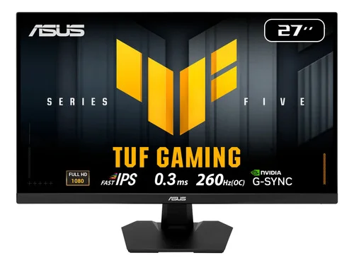 Monitor Gamer Asus Tuf Gaming 27  Full Hd 260hz Ips 0,3ms Preto 127/220v