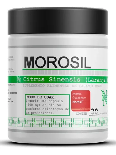 Morosil Extrato De Laranja Moro 500mg 30 Doses Original Sem Sabor