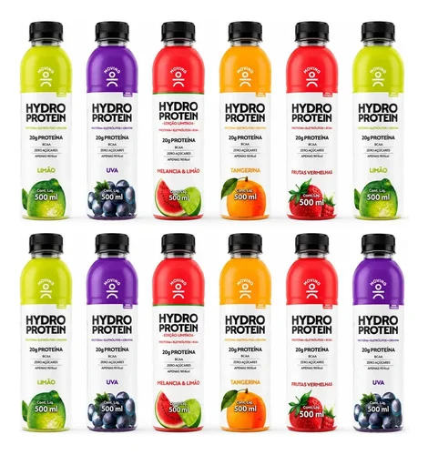 Moving Hydro Whey Protein Bebida Zero Açúcares Pack 12x500ml