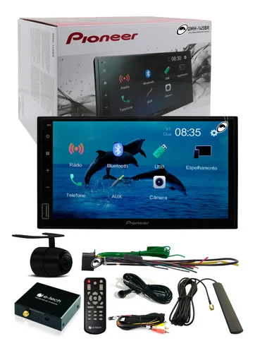 Multimídia Pioneer Dmh-145br + Tv Digital + Câmera