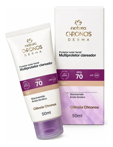 Natura Chronos Derma- Multiprotetor Clareador Fps 70 - Cor 1
