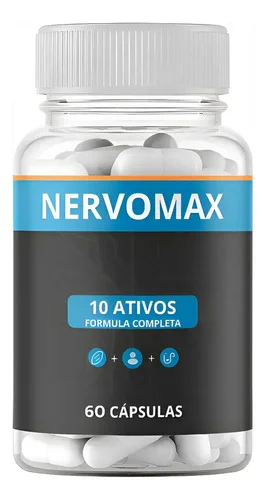 Nervomax 60 Caps,  Original - Envio Hoje Sem Sabor Sem Sabor