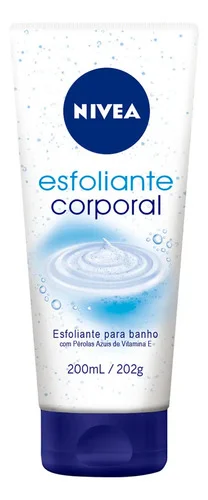 NIVEA Esfoliante Corporal para Banho 200ml, Esfoliação Suave, Remove Impurezas, Renovação Celular, Pele Uniforme e Macia