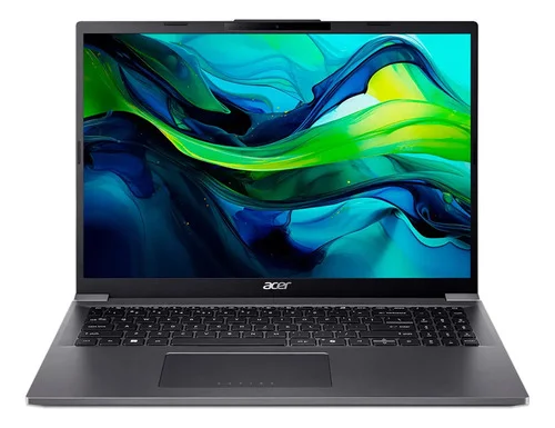Notebook Acer Aspire 16 com Processador Intel Core Ultra 5 16GB de Memória RAM LPDDR5 Armazenamento 512GB SSD Tela 16" WUXGA IPS Windows 11 A16-71M-55H0