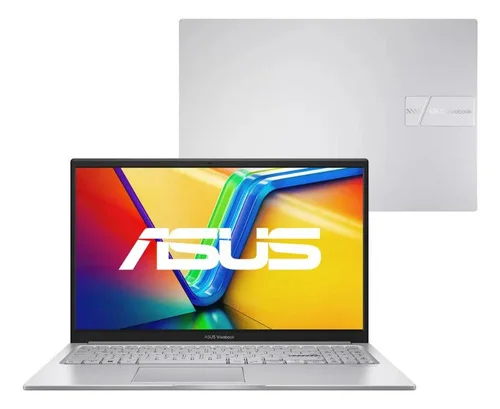 Notebook Asus Vivobook 15 X1504va Intel Core I5 1334u 8gb Ram 256gb Ssd Windows 11 Home Intel Iris Xe Tela 15,6 Led Fhd Silver - Nj1738w