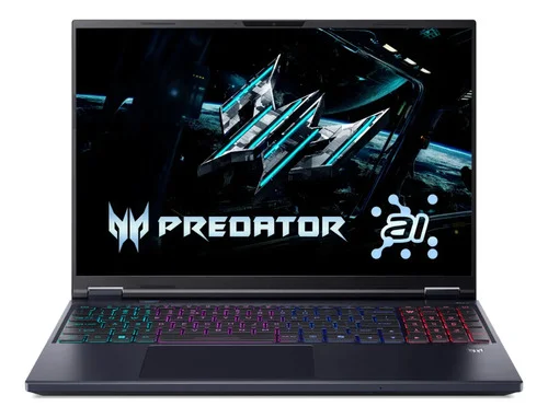 Notebook Gamer Acer Predator Helios Neo 16 IA com Placa NVIDIA GeForce RTX 5070 8GB Processador Intel Core Ultra 7 16GB RAM DDR5 512GB SSD Tela 16" WQXGA 240Hz IPS Windows 11 PHN16-73-76TF