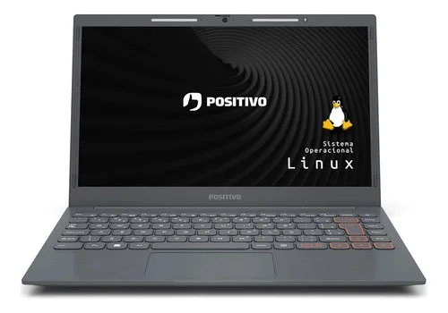 Notebook Positivo Vision C14 Intel Celeron 8GB RAM 128GB eMMC HD 14" Antirreflexo Linux Cinza