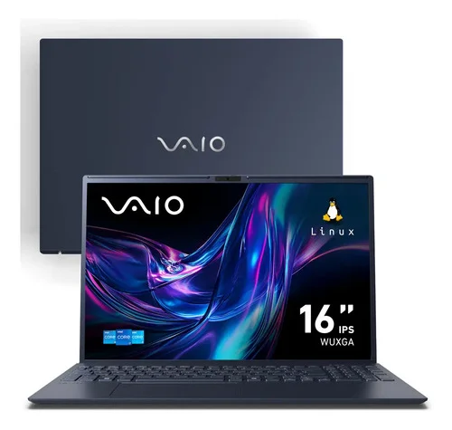 Notebook VAIO FE16 Intel® CoreTM i7-1355U Linux 16GB RAM 512GB SSD 16" IPS WUXGA Antirreflexo - Cinza Grafite