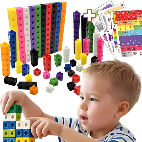 Numberblocks Brinquedo Educativo Cubos Matemáticos Didáticos 100 Numberblocks