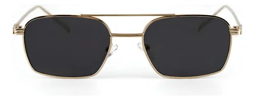 Óculos De Sol Quadrado Smith Black Gold Saint Germain