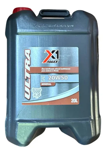 Óleo de motor X1 Maxx mineral 20W-50 para linha pesada de 1 unidade