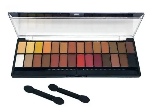 Paleta de Sombras 28 Cores Tons Nude e Quentes Belle Angel | B013-1