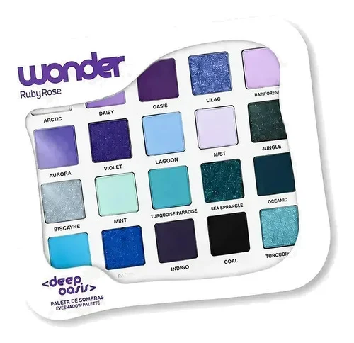 Paleta De Sombras Para Olhos Deep Oásis Ruby Rose Wonder Deep Oásis
