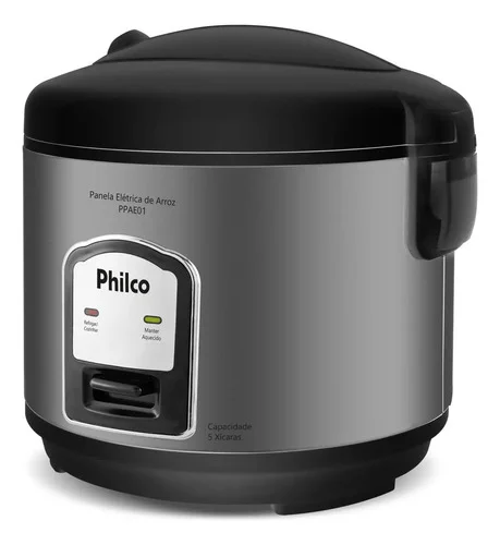 Panela De Arroz Elétrica Philco 5 Xícaras 1,6l Ppae01 Cor Preto