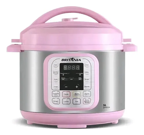 Panela De Pressão Elétrica Britânia Rosa Bppe05 Frequência 50hz/60hz