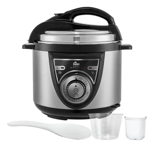 Panela De Pressão Elétrica Kian 4l Inox Acessórios Cor Prateado Frequência 50 Hz X 60 Hz