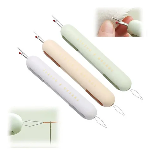 Passador De Linha Em Agulha + Estripador 2 Em 1 Costura