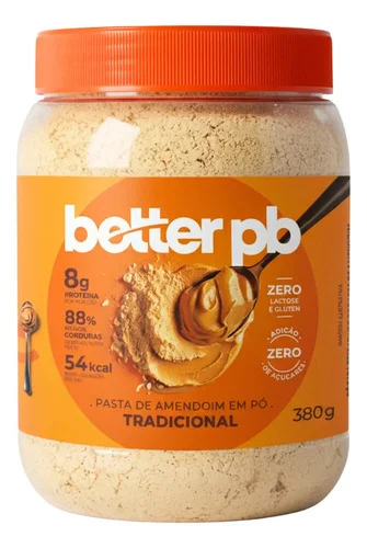 Pasta de Amendoim em Pó Tradicional Econômico 380g - Better pb