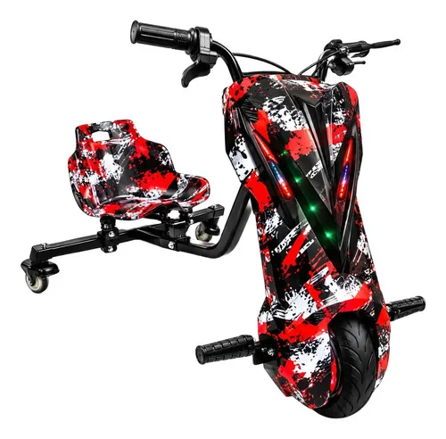 Patinete Eletrico 3 Rodas Triciclo Drift 8.5 Pol 450w 120kg Vermelho