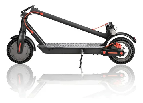 Patinete Elétrico Dobrávelscooter 500w 30km/h 48v 7.8ah Preto Com amortecedor duplo dianteiro, para adultos e crianças, C/pneus infláveis APP adapta-se perfeitamente a todo tipo de terreno irregular.