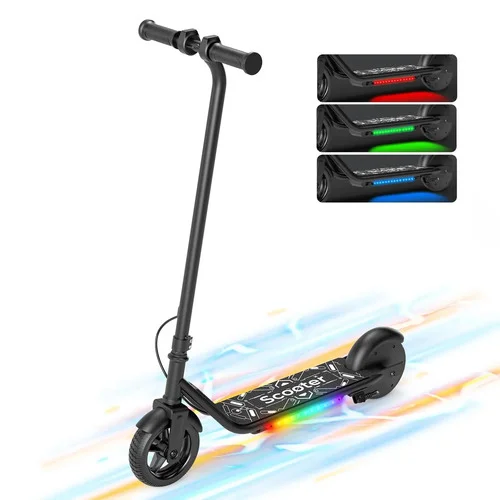 Patinete Elétrico Xroymexroy K2-A Infantil 150W com Rodas 6.5" e Luzes RGB