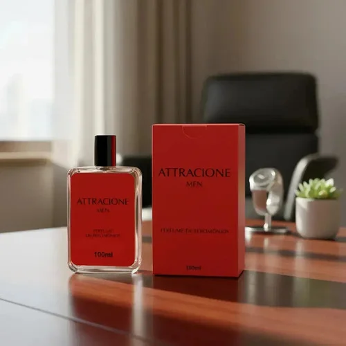 Perfume Masculino Attracione Men Feromônio Amadeirado 100ml