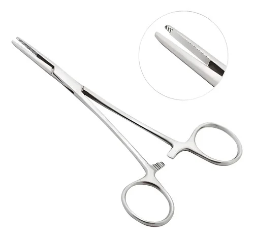Pinça Kelly 14cm Aço Inoxidavel Reta Ou Curva