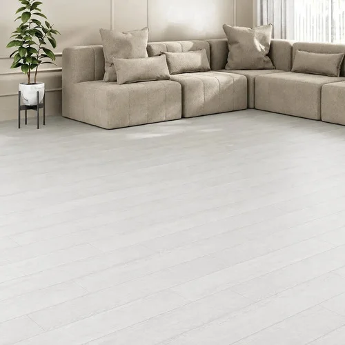 Piso Vinílico Autocolante Amadeirado Régua 5m² Off White Branco Símil Madeira