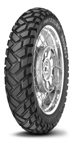 Pneu traseiro 120/80-18 metzeler enduro 3 sahara 62s para uso com câmara de ar x 1 unidade